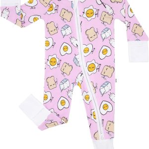 Bamboo fiber viscose baby pajamas for boys and girls